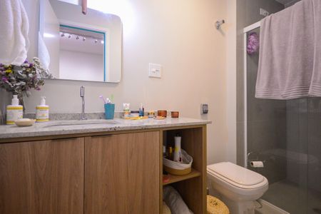 Apartamento à venda com 55m², 1 quarto e sem vagaBanheiro 