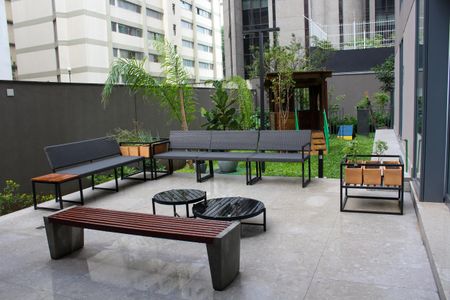 Studio à venda com 36m², 1 quarto e sem vagaChurrasqueira