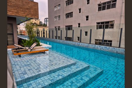 Studio à venda com 36m², 1 quarto e sem vagaPiscina