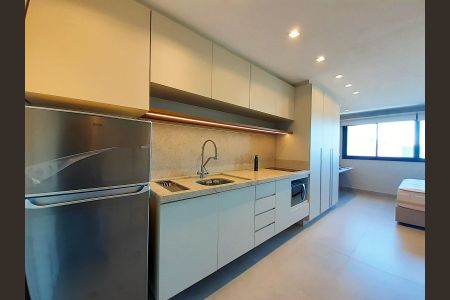 Cozinha de apartamento para alugar com 1 quarto, 29m² em Cidade Baixa, Porto Alegre