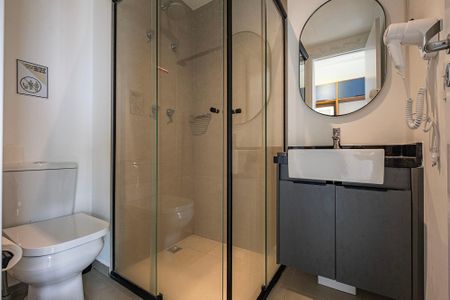 Banheiro de kitnet/studio à venda com 1 quarto, 21m² em Paraíso, São Paulo