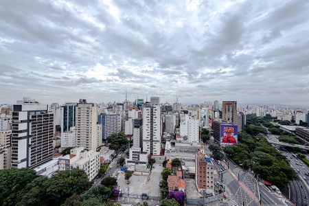 Vista da Varanda de kitnet/studio para alugar com 1 quarto, 22m² em Paraíso, São Paulo