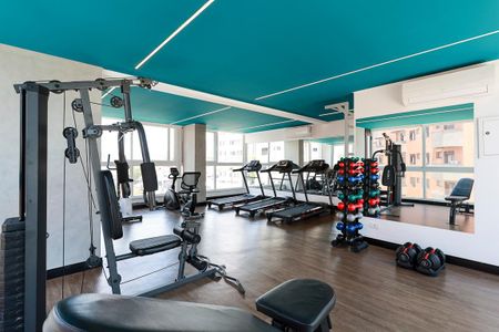 Apartamento à venda com 50m², 2 quartos e 1 vaga Apartamento à venda com 50m², 2 quartos e 1 vagaÁrea comum - Academia