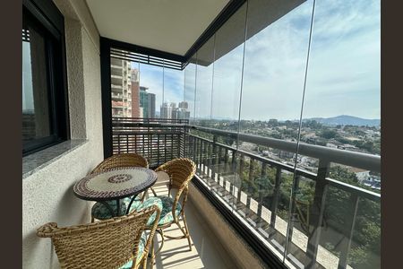 Varanda do Studio de apartamento para alugar com 1 quarto, 46m² em Empresarial 18 do Forte, Barueri