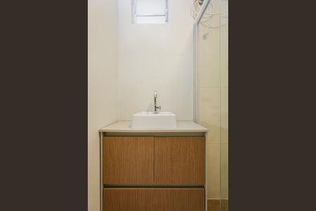 Banheiro do Studio de kitnet/studio para alugar com 1 quarto, 33m² em Parque Albina, Taboão da Serra