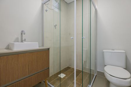 Studio para alugar com 33m², 1 quarto e sem vagaBanheiro do Studio