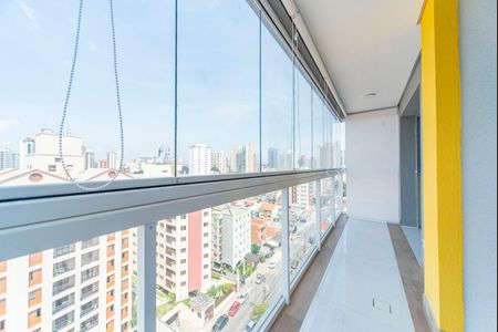 Varanda da Sala de apartamento para alugar com 1 quarto, 49m² em Jardim Bela Vista, Santo André