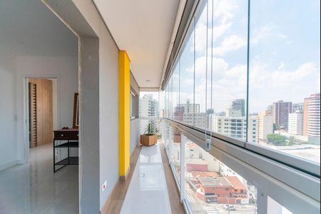 Varanda da Sala de apartamento para alugar com 1 quarto, 49m² em Jardim Bela Vista, Santo André