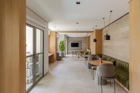 Studio para alugar com 25m², 1 quarto e sem vaga Studio para alugar com 25m², 1 quarto e sem vagaÁrea comum - Salão de festas