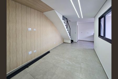 Sala/Cozinha de casa à venda com 3 quartos, 101m² em Vila Scarpelli, Santo André