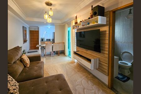 Sala/Cozinha de apartamento para alugar com 2 quartos, 58m² em Parque das Nações, Santo André