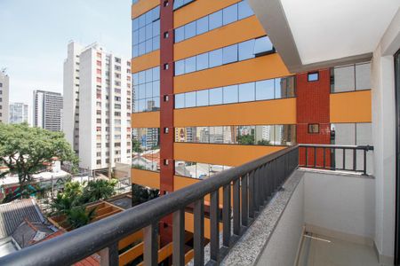 Varanda de kitnet/studio para alugar com 1 quarto, 27m² em Pinheiros, São Paulo