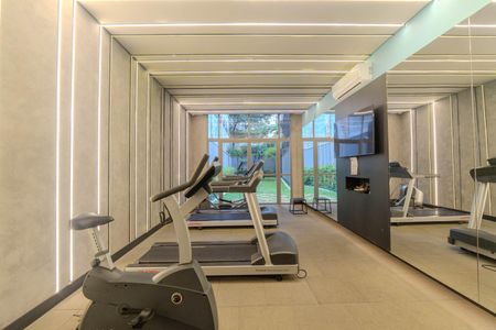 Apartamento para alugar com 24m², 1 quarto e sem vaga Apartamento para alugar com 24m², 1 quarto e sem vagaÁrea comum - Academia