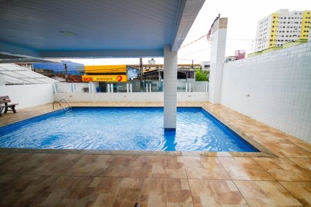 Área comum - Piscina de apartamento para alugar com 1 quarto, 45m² em Cidade Ocian, Praia Grande