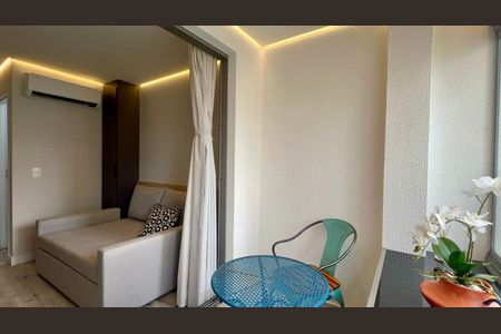 Studio para alugar com 26m², 1 quarto e sem vagaVaranda