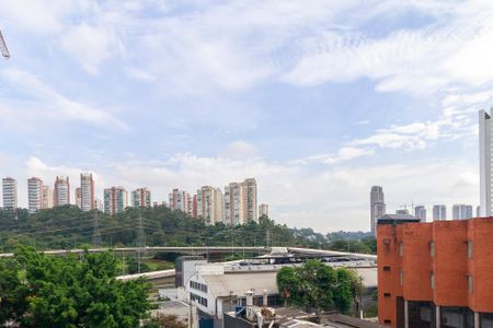 Sala - Vista de apartamento para alugar com 2 quartos, 62m² em Jardim Caravelas, São Paulo