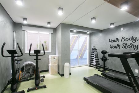 Apartamento para alugar com 46m², 2 quartos e sem vaga Apartamento para alugar com 46m², 2 quartos e sem vagaÁrea comum - Academia