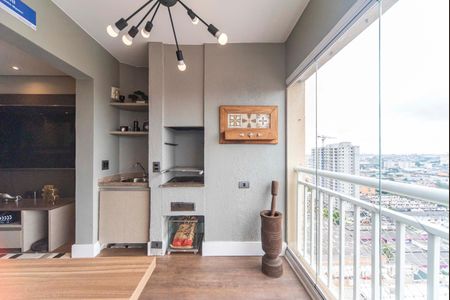 Varanda da Sala de apartamento à venda com 2 quartos, 77m² em Campestre, Santo André