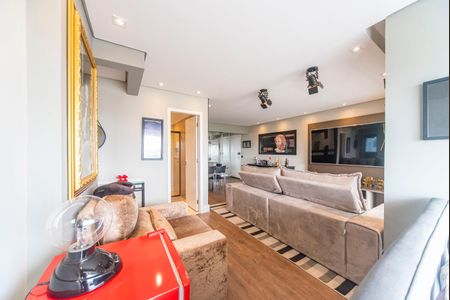 Sala de apartamento à venda com 2 quartos, 77m² em Campestre, Santo André