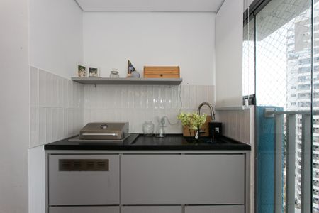 Varanda gourmet de apartamento à venda com 2 quartos, 65m² em Chácara Seis de Outubro, São Paulo