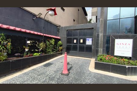 Apartamento para alugar com 34m², 1 quarto e 1 vagaFachada + Plaquinha