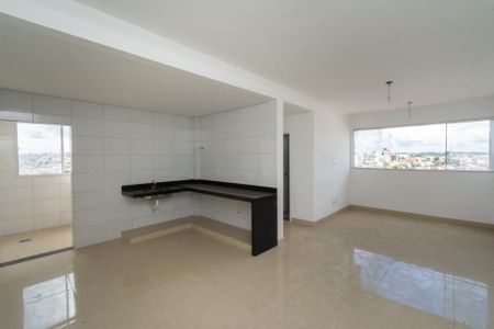 Sala de apartamento à venda com 2 quartos, 71m² em Inconfidentes, Contagem