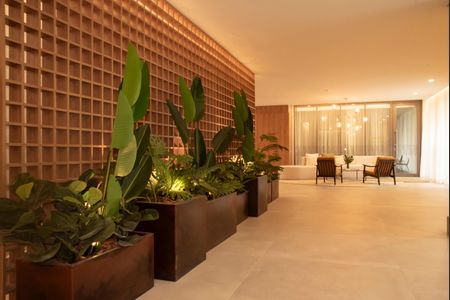 Apartamento para alugar com 39m², 1 quarto e 1 vagaHall social