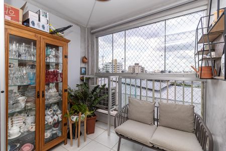 Varanda da Sala de apartamento à venda com 3 quartos, 113m² em Castelo, Belo Horizonte