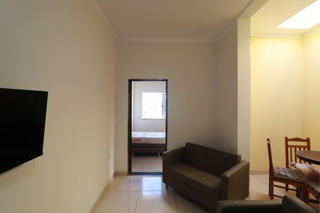 Sala de apartamento para alugar com 1 quarto, 40m² em Jardim Irajá, Ribeirão Preto
