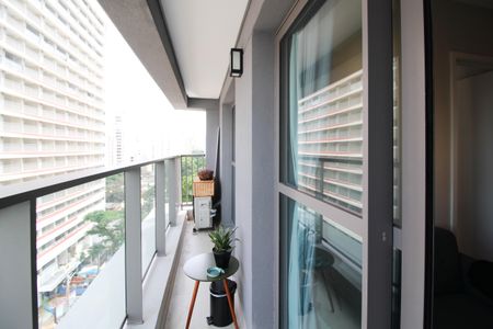 Varanda de apartamento à venda com 1 quarto, 35m² em Indianópolis, São Paulo