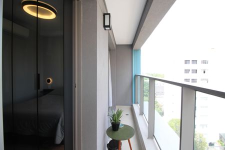 Varanda de apartamento à venda com 1 quarto, 35m² em Indianópolis, São Paulo