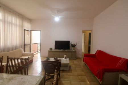 Sala de apartamento para alugar com 3 quartos, 100m² em Jardim Belmar, Guarujá