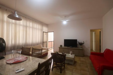 Sala de apartamento para alugar com 3 quartos, 100m² em Jardim Belmar, Guarujá