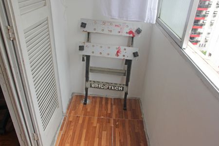Varanda do Quarto 1 de apartamento para alugar com 1 quarto, 40m² em Ponta da Praia, Santos