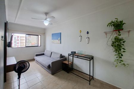 Sala de apartamento para alugar com 1 quarto, 46m² em Vila Caiçara, Praia Grande