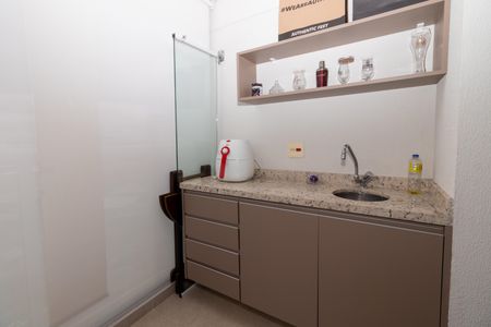 Varanda da Sala de apartamento para alugar com 1 quarto, 48m² em Várzea da Barra Funda, São Paulo