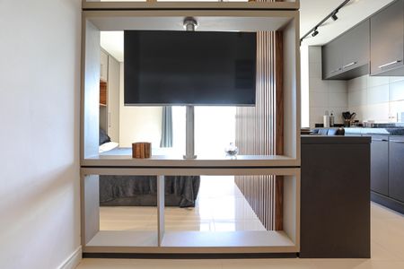 Sala de apartamento para alugar com 1 quarto, 27m² em Centro, Mogi das Cruzes
