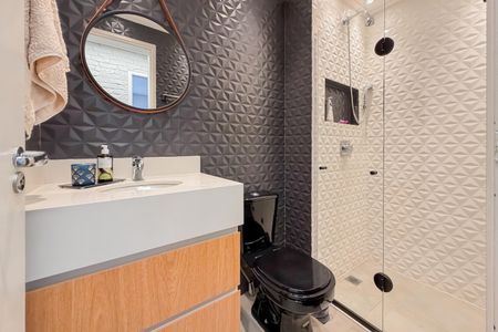 Apartamento à venda com 58m², 2 quartos e 1 vaga Apartamento à venda com 58m², 2 quartos e 1 vagaBanheiro Social