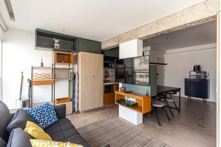 Sala de apartamento à venda com 1 quarto, 50m² em Campos Elíseos, São Paulo
