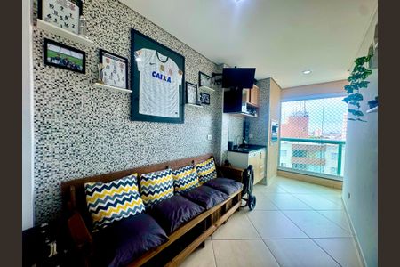 Varanda gourmet de apartamento à venda com 3 quartos, 77m² em Vila Galvão, Guarulhos