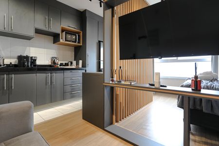 Sala de apartamento para alugar com 1 quarto, 27m² em Centro, Mogi das Cruzes