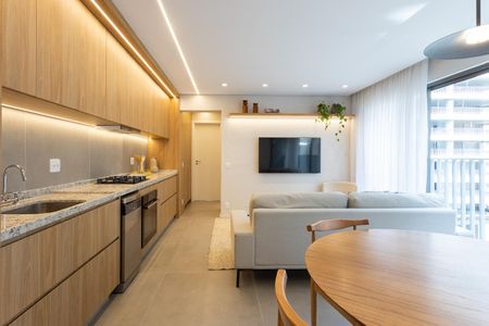 Sala de jantar de apartamento para alugar com 2 quartos, 67m² em Indianópolis, São Paulo