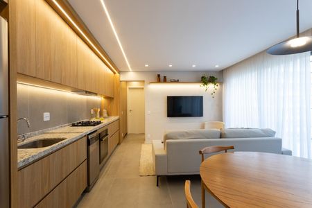 Sala de jantar de apartamento para alugar com 2 quartos, 67m² em Indianópolis, São Paulo