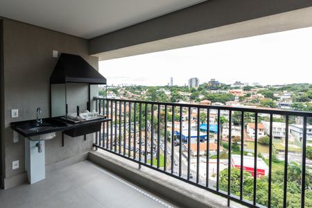 Apartamento à venda com 139m², 3 quartos e 2 vagasChurrasqueira/ Vista da Sala 