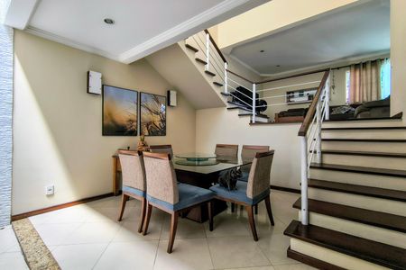 1º Pav - Sala de Jantar de casa de condomínio à venda com 4 quartos, 169m² em Taquara, Rio de Janeiro