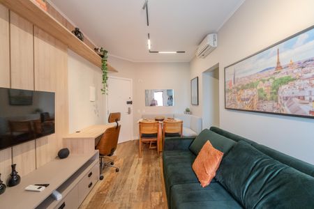 Sala de apartamento à venda com 1 quarto, 40m² em Consolação, São Paulo