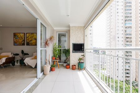Varanda da Sala de apartamento à venda com 3 quartos, 126m² em Vila Sonia do Taboao, Taboão da Serra