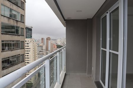 Varanda de kitnet/studio à venda com 1 quarto, 35m² em Consolação, São Paulo
