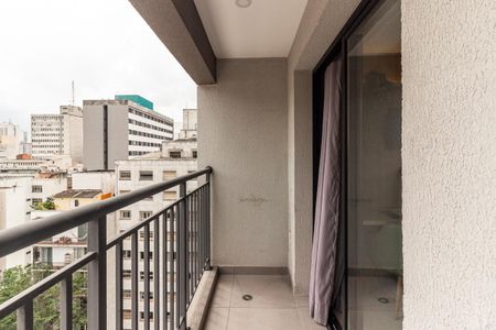 Varanda do Studio de kitnet/studio para alugar com 1 quarto, 26m² em Vila Buarque, São Paulo