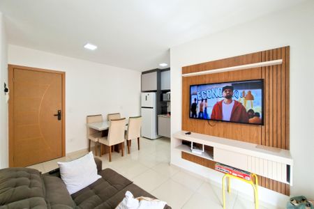 Sala de apartamento para alugar com 2 quartos, 70m² em Boqueirão, Praia Grande